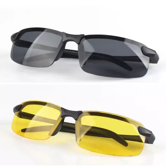 Night Driving Glasses Polarized Yellow Lens Anti Glare Vision Tinted Unisex ➳