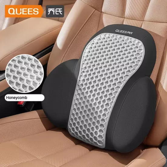 QUEES Joe's Auto Products 24 Years Honeycomb Headrest Lumbar √φ Support C1W9