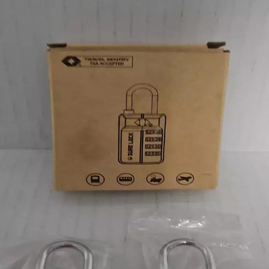 Lot Of 2 Sure Lock Travel Sentry TSA17021 Pink Suitcase Combination Locks