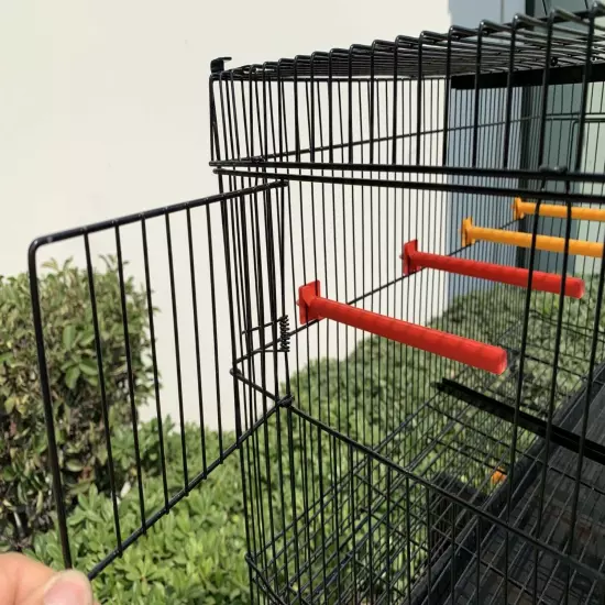 Set of 4 Stackable Breeding Bird Cage for Canary Finch Small Birds