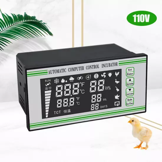 Digital Egg Incubator Controller Automatic Humidity Sensor Thermostat XM-18S USA