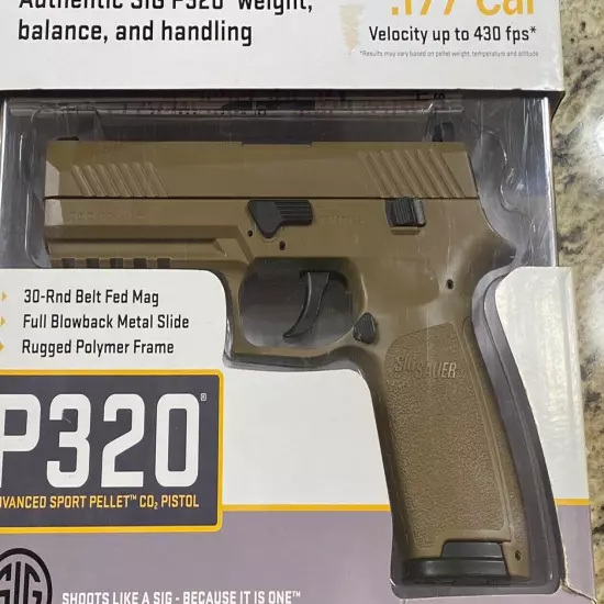 SIG SAUER P320 CO2 .177 Coyote Pellet Pistol - Tan