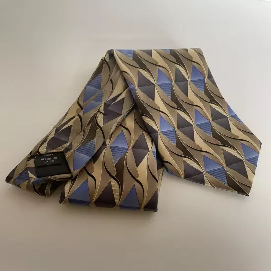 Arrow Vintage Men’s Tie 100% Chinese Silk Satin Brown, Blue, Tan