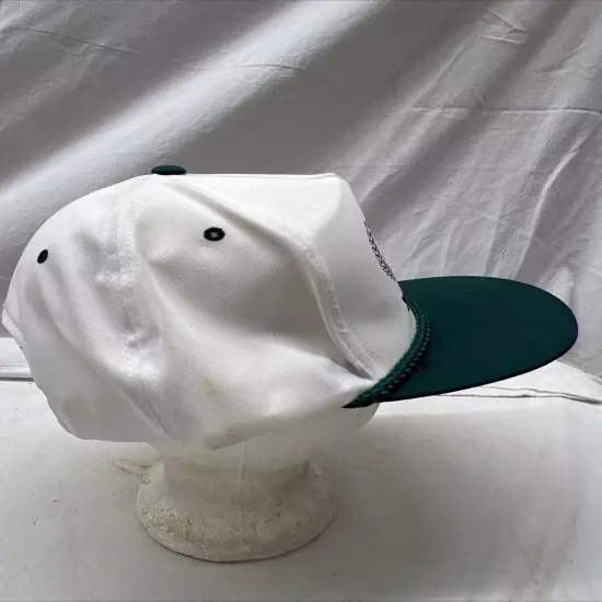 trucker hat baseball Cap Vintage Cloth Snapback Oklee Farmers Coop Brooks Green