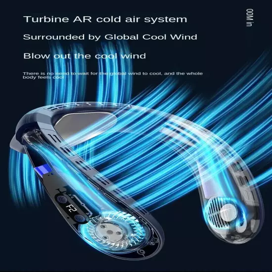 New Neck Air Conditioner Portable Neck Fan Rechargeable Semiconductor Cooling