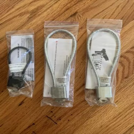 Gun Locks, Cable, Set Of 3