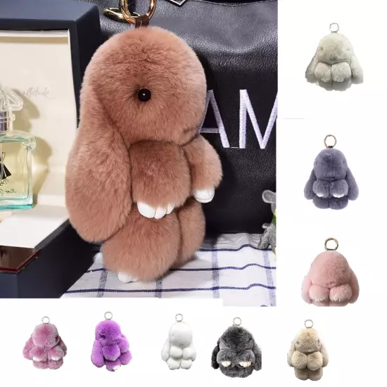 Bunnylulu Keychain Handmade Cute Plush Bunny Keychain Various Colors New