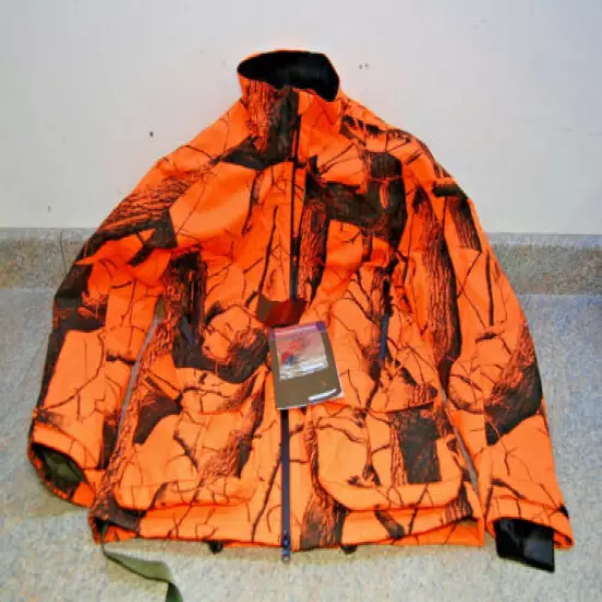 Beretta Blaze Orange Camo Jacket and Hat - Size: L - Brand New!