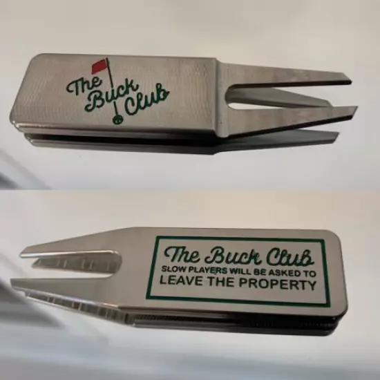 NEW The Buck Club “Slow Play” Masters Divot Tool