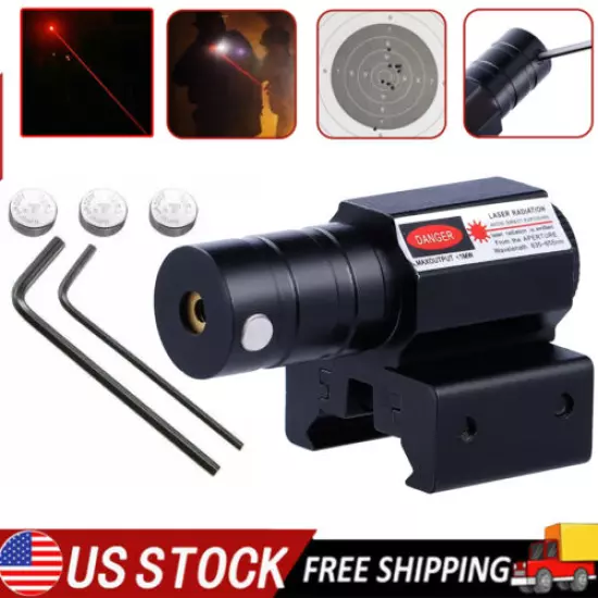 1-6x Tactical Red Laser Beam Dot Sight Scope For Gun Rail Pistol Weaver 11/20mm