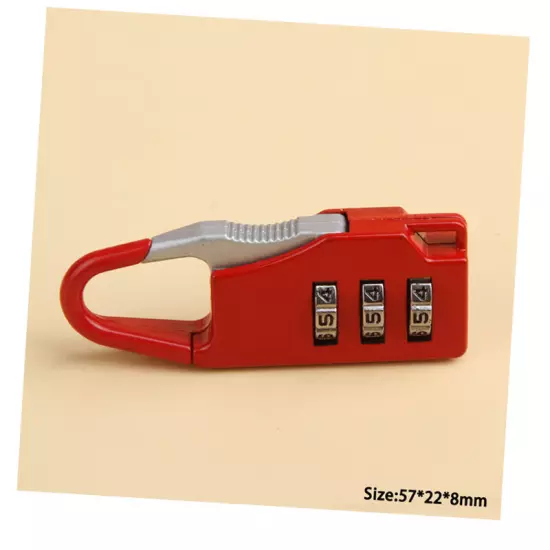 1 PC Mini 3 Digit Combination Security Safe Travel Luggage Code Lock Padlock