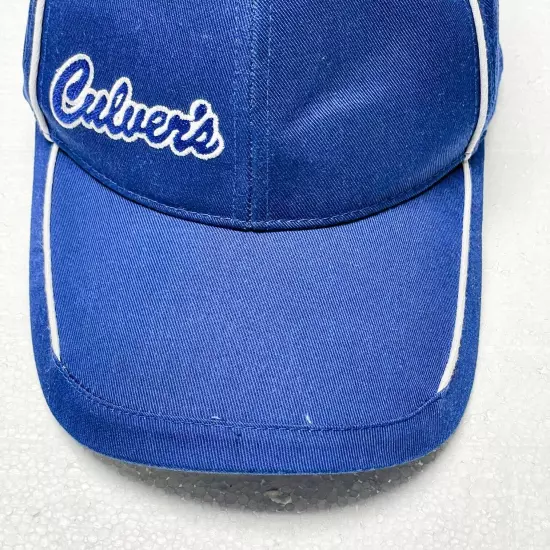 Culver's Employee Cap Hat Men's One Size Blue Butter Burgers Strapback