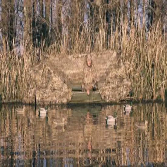 FLYWAY SPECIALTIES EASY-UP DUCK BOAT BLIND. SMALL - UP TO 15' 