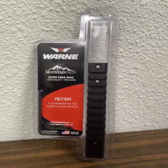 Warne 7673M Mountain Tech Tactical 1 Piece Base Fits Remington Short Action #2