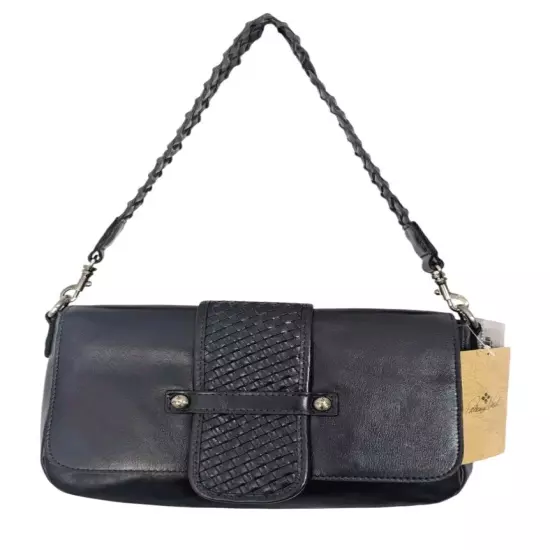 Patricia Nash Elba Flap Leather Convertible Crossbody Bag-Oceano-NWT-$249.95