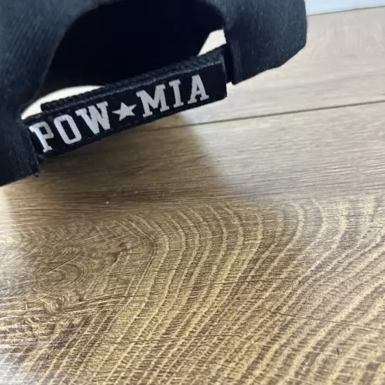 POW MIA Hat Not Forgotten Hat Black Hat Adjustable Adult Size Hat Black Cap