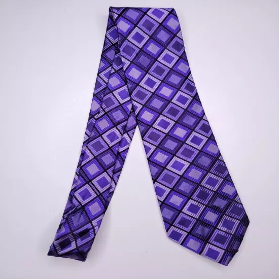 Croft & Barrow Mens Formal Necktie 58"Lx3.5"W Purple Neck Tie