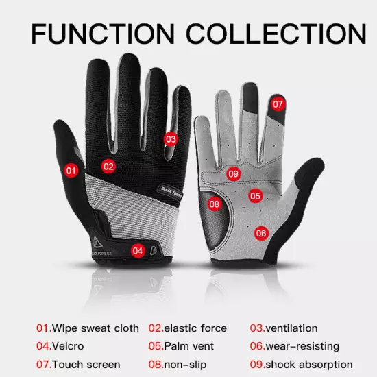 Men's Tactical Gloves Touch Screen Windproof Full Finger Gloves Army Military