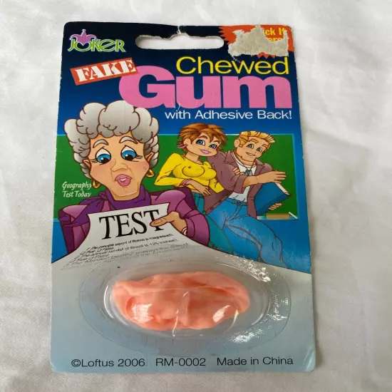 Vintage Fake Chewed Gum Halloween Prop Joke Prank Gag Gift NEW