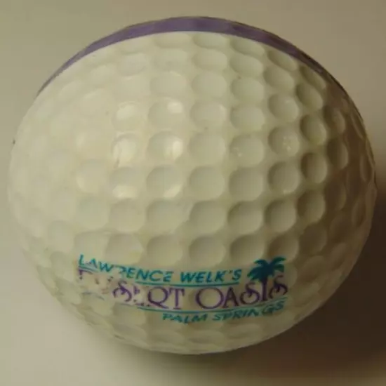 RARE LAWRENCE WELK DESERT OASIS PING GOLF BALL Ping EYE 2 Color Bi-Color Karsten