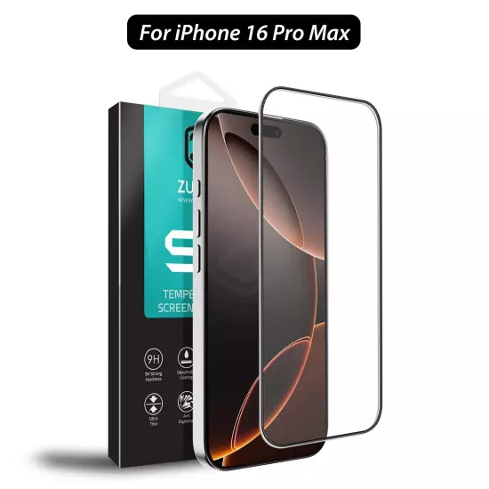 For iPhone 16 15 14 13 12 11 Pro XS Max XR Plus Tempered Glass Screen Protector