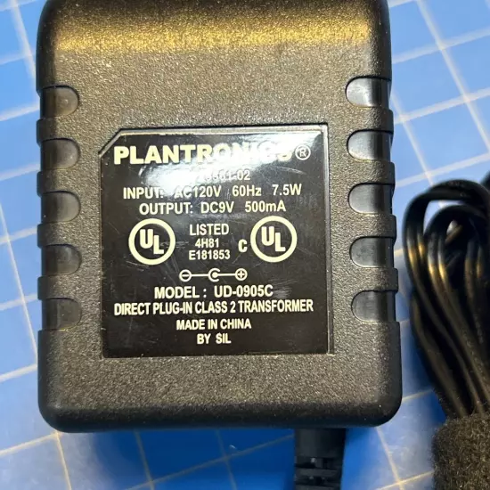 Genuine Plantronics Ac Adapter Output 9 V 0.5 A Power Supply Adapter A97