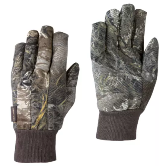 2 L/XL Mens Realtree Max-1 XT LightWeight Jersey Knit Non-Slip Work Gloves Camo 