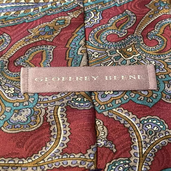 Geoffrey Beene, Made In Usa, 100% Silk Fabric From Italy, Men’s Neck Tie