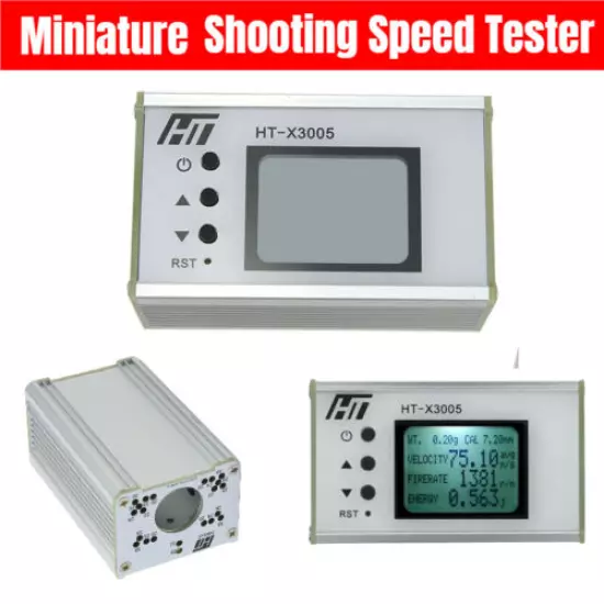 X3005 Shooting Chronograph Ball Velocity Energy Measurement Bullet Speed Tester