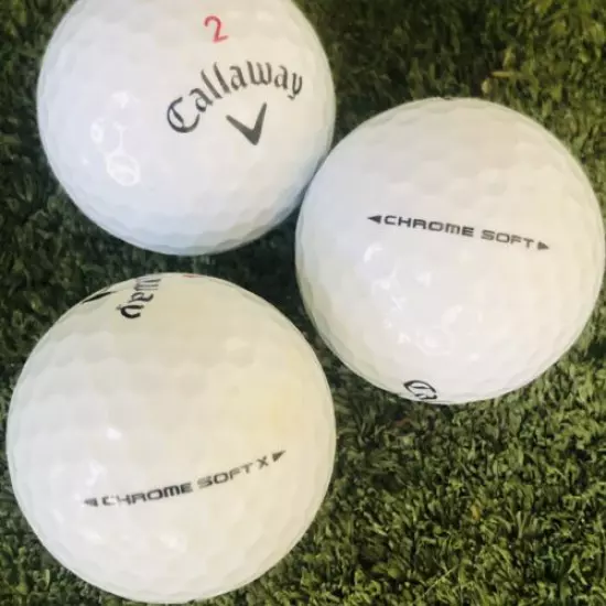 36 AAA Callaway Chrome Soft / X Mix Used Golf Balls (3A) FREE SHIPPING