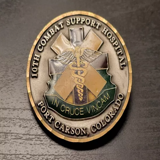 US ARMY Fort Carson Colorado Medical Combat Support Hospital Challenge Coin 