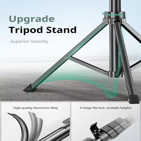 SENSYNE 62" Phone Tripod & Selfie Stick, Extendable Cell Phone Tripod Stand with