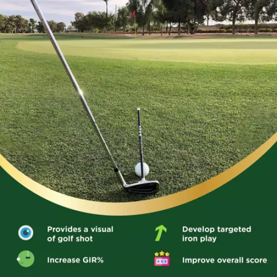 Golf Alignment Rods: Magnetic Club Alignment Stick Demonstrates Correct Golf Swi