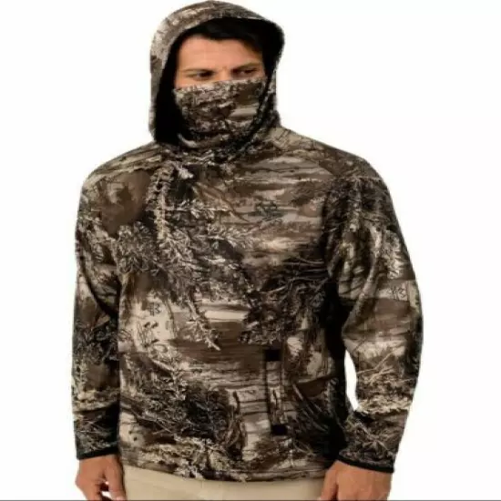 Men's (XXXL) Pullover Hoodie Built in Face Gaiter Realtree MAX-1XT NEW! Tags!