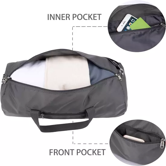 Duffel Bag 20-24-28 Inches Foldable Gym Bag for Men Women Duffle Bag Lightweight