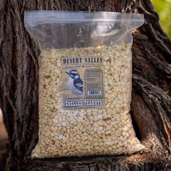 Desert Valley Shelled Peanuts, Premium All Natural Wild Bird and Wildlife Food f