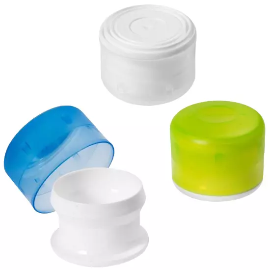 Humangear GoTubb .2 oz Container - 3 Pack - Green/Blue/Clear