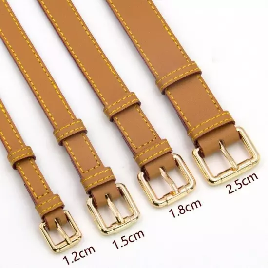 Real Leather Replacement Extension Strap Vachetta Natural Cowhide 3-Widths