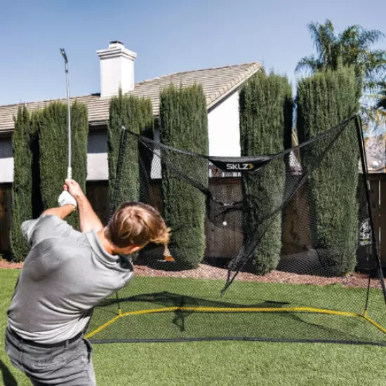 SKLZ Home Range 10' x 7' Golf Net - Black/Yellow