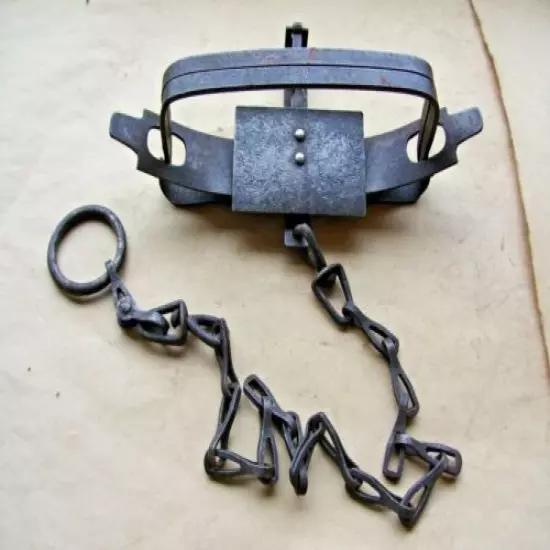 Vintage Early Blake Lamb Co Double Underspring 1859 Jump Trap Newhouse