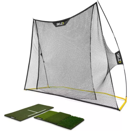 SKLZ Premium Golf Home Driving Range Kit - Black/Yellow