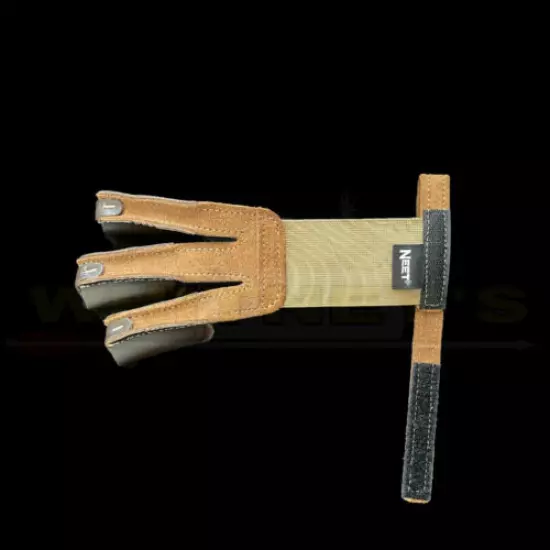 Neet Archery Products -Shooting Glove - Tan Suede - Small-60141