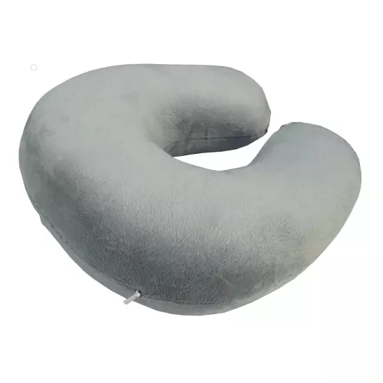 Memory Foam U Shaped Travel Sleep Pillow Neck Support Head Back Cushion Gray