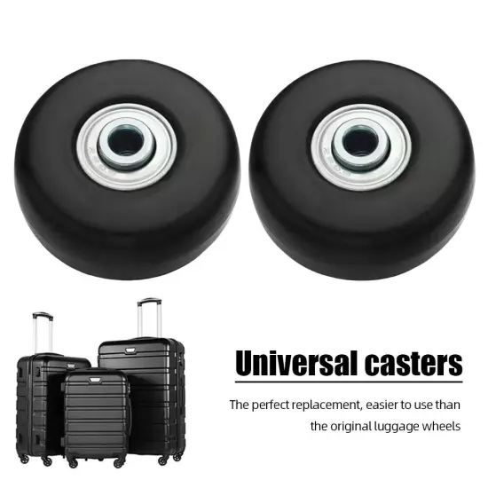 1 Pair Swivel Caster Wheels Mute Trolley Case Wheels Wheels Bearings Repair Kits