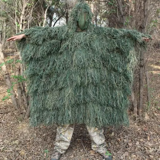 Men Outdoor Hunting Ghillie Suit Camouflage Hunting Suit Outdoor Jungle Hunting