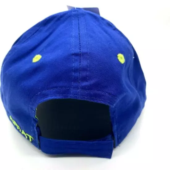 Ariat Men’s Royal Blue Ball Cap, Lime Green Accents, Adjustable Back, NEW W/tags