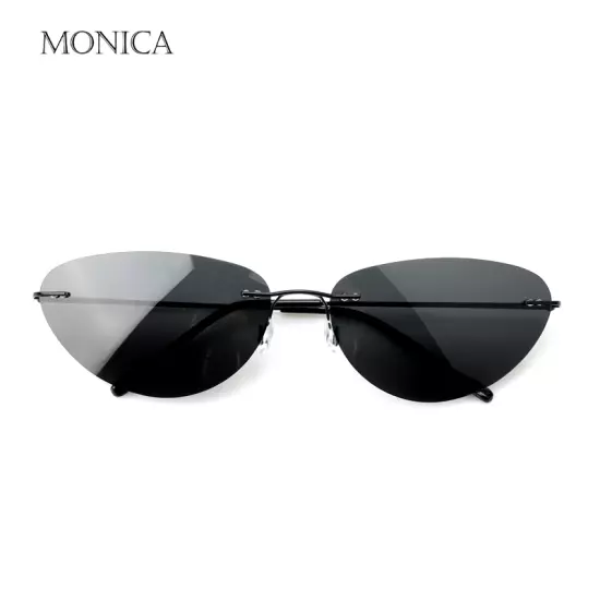 Ultralight Rimless Matrix Fashion Neo Style Polarized Driving Sunglass for Men