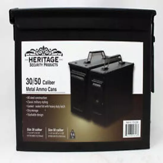 Heritage Security Products 30/50 Caliber Metal Ammo Cans (See Description!!!)