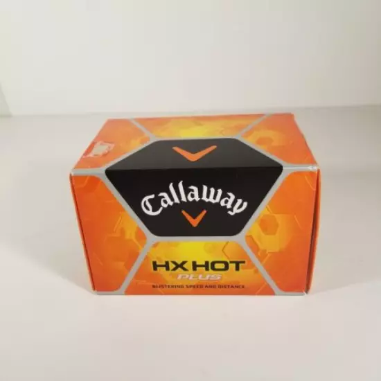 Callaway HX Hot Plus Golf Balls 12 Pack Dozen White New Open Box