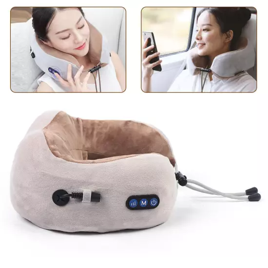 Shiatsu Shoulder Neck and Back Massager Pillow and Heat Deep Kneading Pillow New